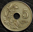 5 сантимов 1914 Бельгия BELGIË. Монета продается в единственном экземпляре, изображенном на фото.