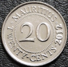 20 центов 2012 Маврикий. F-XF. На фото образец.