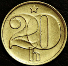 20 геллеров 1976 Чехословакия. Монета продается в единственном экземпляре, изображенном на фото.
