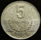 5 колонов 2008 Коста-Рика. Уценка. Монета продается в единственном экземпляре, изображенном на фото.