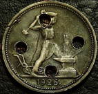 50 копеек 1926. "Пуговица"
Оригинал. Монета продается в единственном экземпляре, изображенном на фото.