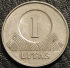 1 лит 2008 Литва. VF-XF. На фото образец.