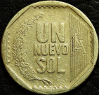 1 новый соль 2009 Перу. Монета продается в единственном экземпляре, изображенном на фото.