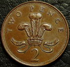 2 пенса 1994 Великобритания. Монета продается в единственном экземпляре, изображенном на фото.