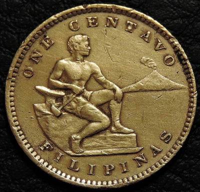 1 сентаво 1904 Филиппины. Монета продается в единственном экземпляре, изображенном на фото.