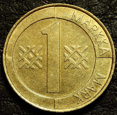 1 марка 1996 Финляндия. Монета продается в единственном экземпляре, изображенном на фото.