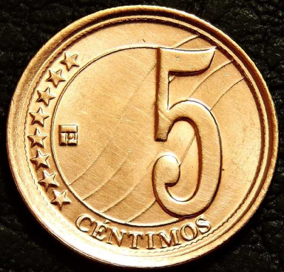 5 сентимо 2009 Венесуэла. Монета продается в единственном экземпляре, изображенном на фото.