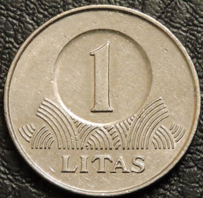 1 лит 2010 Литва. VF-XF. На фото образец.